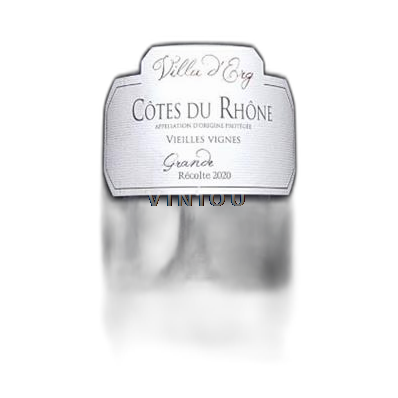 Rhônedalen Côtes du Rhône Côte du Rhône AOP Vieille Vigne Grande Récolte - Villa d'Erg 2020