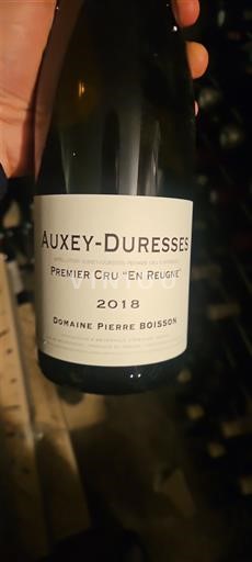 Burgundy Auxey-Duresses Premier Cru Domaine Pierre Boisson Premier Cru En Reugne 2018