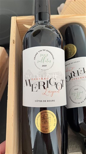 Burdeos Côtes-de-bourg Château Merigot Lescale 2021