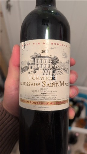 Bordeaux Blaye-côtes-de-bordeaux Château Lacausssade Saint-Martin 2013