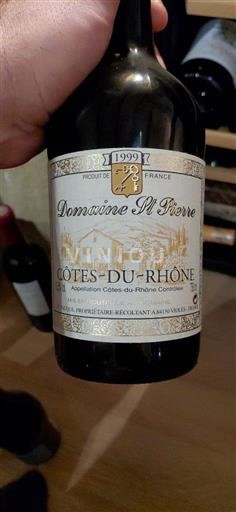 Rhônedalen Côtes du Rhône Domaine St Pierre 1999