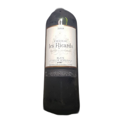 Bordeaux Blaye-côtes-de-bordeaux Château Cuvée le coudeau - Château Les Ricards 2018