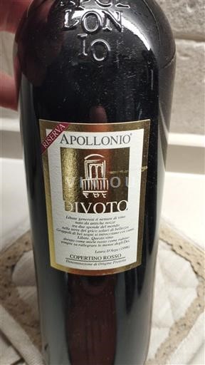 Apulia Wines Unspecified Apollonio Divoto Riserva 2011