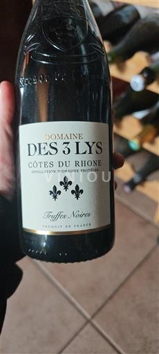 Rhônen laakso Côtes-du-rhône Domaine S 3 Lys Truffes Noires 2023