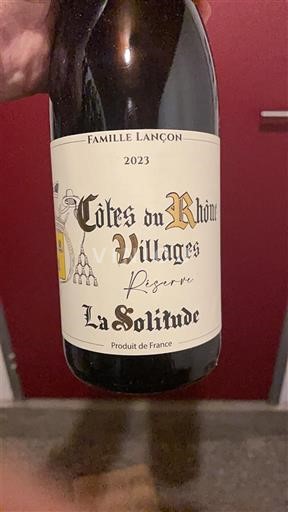 Rhônevallei Côtes-du-rhône-villages Domaine La Solitude Réserve 2023