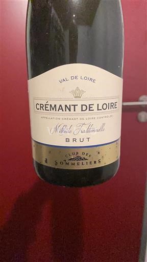 Loiren laakso Crémant de Loire Club des Sommeliers Ei vuosikertaa
