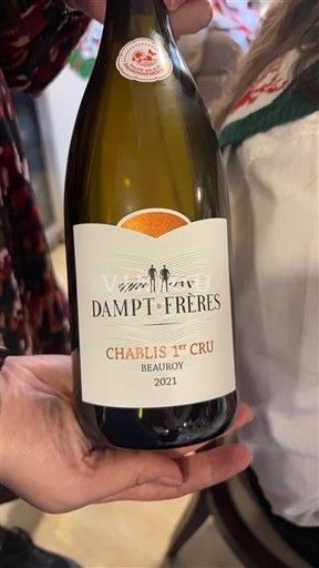 Burgundi Chablis Premier Cru Domaine Dampt Frères Beauroy 2021