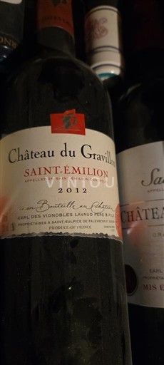 Bordeaux Saint-Émilion Château Gravillon 2012