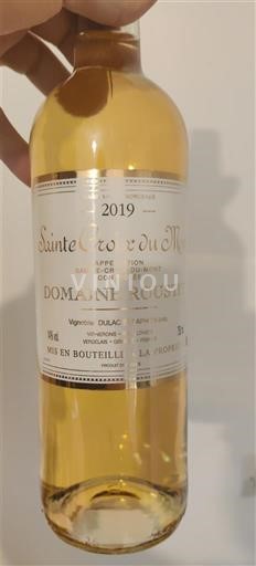 Burdeos Sainte-Croix-Du-Mont Domaine Roustit 2019