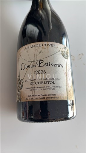 Languedoc Coteaux du Languedoc Le Clos de Bellevue Clos des Estivencs 2005