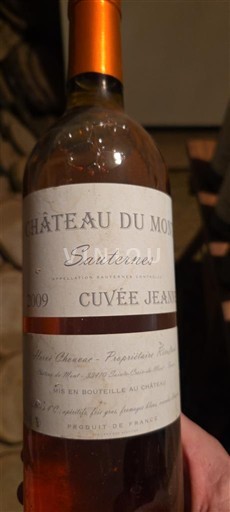 Bordeaux Sauternes Château Mont Jeanne 2009