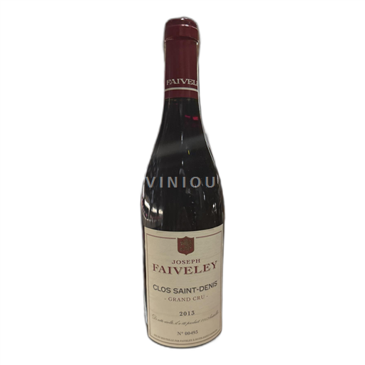 Vin Rouge sec Clos Saint-Denis Joseph Faiveley 2013 France Bourgogne Clos-saint-denis AOC