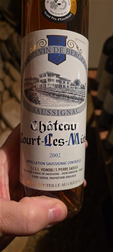 Sudoeste Saussignac Château Court-Les-Mûts 2002
