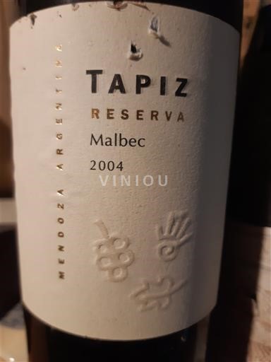 Mendoza Tapiz Reserva Malbec 2004