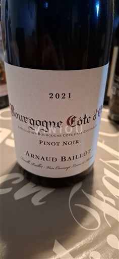 Burgundy Burgundy Côte d'Or Arnaud Baillot 2021