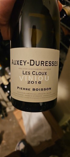 Burgundy Auxey-Duresses Pierre Boisson Les Cloux 2016