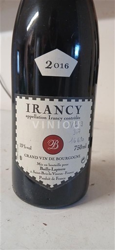 Bourgogne Irancy Bailly-Lapierre 2016