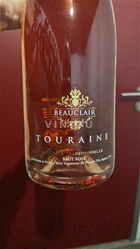 Loiredalen Touraine Domaine Beauclair Méthode Traditionnelle Brut Rosé Icke årgångsbetecknad