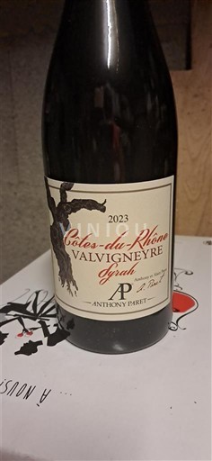 Rona dolina Côtes-du-Rhône Anthony Paret Valvignyere Syrah 2023