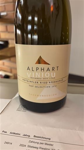 Baja Austria Thermenregion Alphart Rotgipfler Ried Rodauner Top Selektion 2021