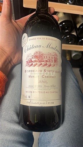 Bordeaux Bordeaux Supérieur Château Madron 2012
