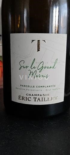 Champaña Champán Éric Taillet Sur le Grand Marais 2018