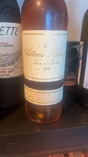 Bordeaux Sauternes Premier Cru Supérieur Château Yquem 1995