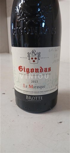 Rona dolina Gigondas Brotte La Marasque 2013