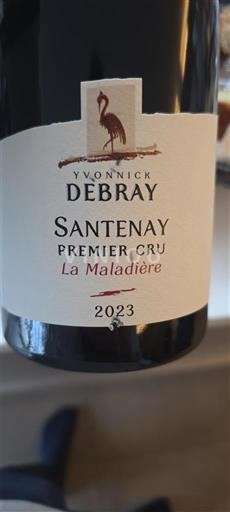 Bourgogne Santenay Premier Cru Yvonnick Debray La Maladière 2023