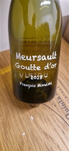 Verërat Blanc sec Goutte d'Or François Mikulski 2018 Francë Burgundi E paspecifikuar AOC Premier Cru