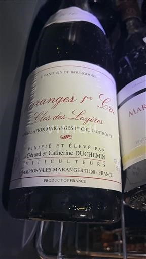Borgoña No especificado Premier Cru Gérard et Catherine Duchemin Clos des Loyères 2010