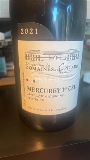 Burgundija Mercurey Premier Cru Domaine Domaines Famille Picard 2021