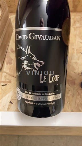 Valle del Ródano Crozes-Hermitage David Givaudan Le Loup Sin añada