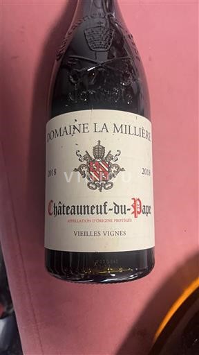 Rhônevallei Châteauneuf-du-Pape Domaine La Millière Vieilles Vignes 2018