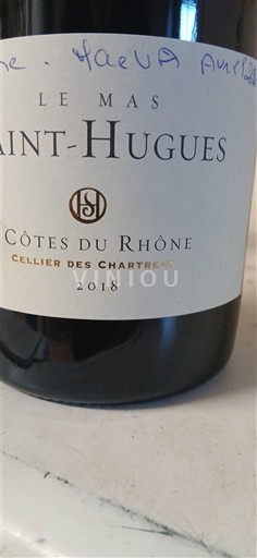 Rhônedalen Côtes du Rhône Le Mas Saint-Hugues 2018