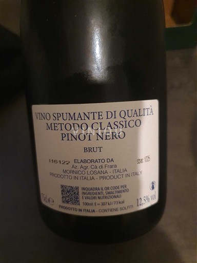 Lombardía Oltrepò Pavese CA' di Frara Pinot nero metodo classico 2025