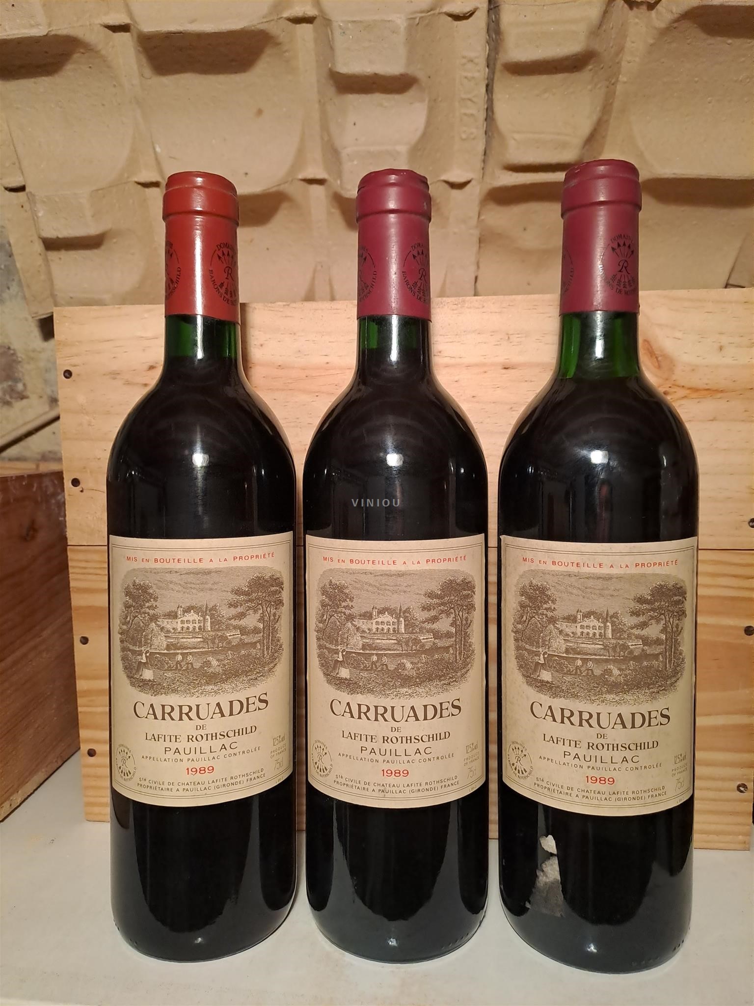 Bordeaux Pauillac Château Lafite Rothschild Carruades de Lafite 1989