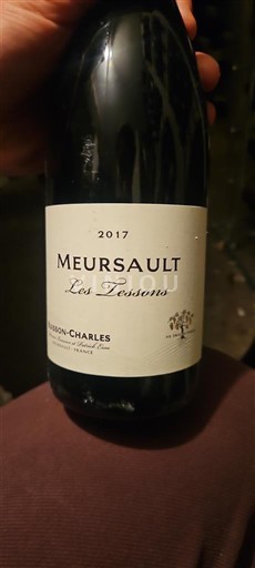 Vin Blanc sec Les Tessons Buisson-Charles 2017 France Bourgogne Meursault AOC