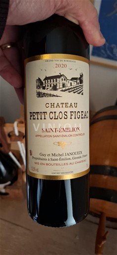 Bordeaux Saint-Émilion Château Petit Clos Figeac 2020