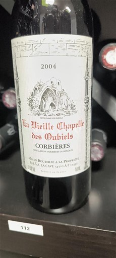 Langvedok Corbières La Vieille Chapelle des Oubiels 2004