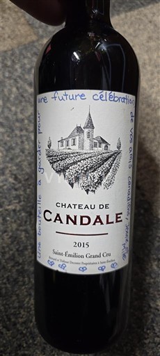 Bordeaux Saint-Émilion Grand Cru Château Candale 2015