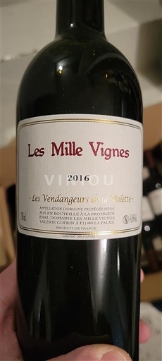 Langvedok Fitou Les Mille Vignes Les Vendangeurs de la violette 2016