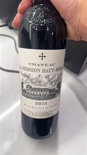 Bordeaux Pessac-Léognan Grand Cru Château La Mission Haut-Brion 2018