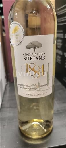 Provence Coteaux d'Aix-en-Provence Domaine Suriane 1884 2024