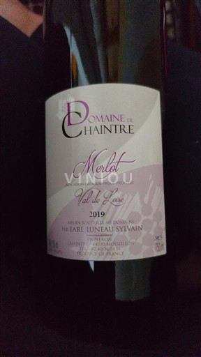 Thung lũng sông Loire Thung lũng Loire Domaine Chaintre Merlot 2019