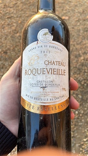Bordeaux Castillon-côtes-de-bordeaux Château Roquevieille Excellence 2012