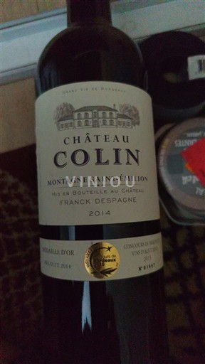 Bordeaux Montagne-saint-émilion Château Colin 2014