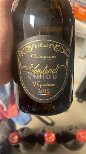 Champaña Champán Lombardi Hyménée 2012