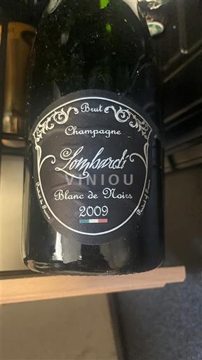 Champaña Champán Lombardi Blanc de Noirs 2009