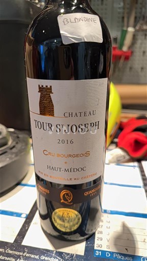 Bordeaux Haut-Médoc Cru Bourgeois Château Tour St Joseph 2016